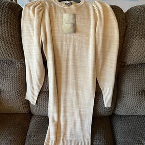 Tan sweater dress